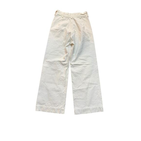 Jesse Kamm Women's Salt White High Rise Sailor Pants Size XXS - Picture 9 of 9